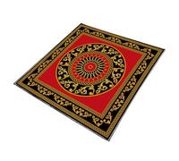 SkyPOOU Exquisito patrón de astrología mantel de tarots adivinaciones, altares, tela, adivinaciones, juego de mesa, accesorio de juego de mesa, patrón de flores, tarots, tarjeta espiritual