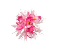 SkyPOOU Horquilla artificial para el pelo de flores para mujeres y niñas, accesorio para el cabello, pasador floral para bodas y fiestas, color fucsia