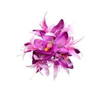 SkyPOOU Horquilla artificial para el pelo de flores para mujeres y niñas, accesorio para el cabello, pasador floral para bodas y fiestas, lavanda