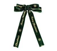 SkyPOOU Horquilla para el pelo de mariposa de Navidad, suave, cómoda, para fiestas, accesorio festivo para mujeres y niñas, color verde