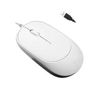 SkyPOOU Industrials - Protección electrostática compatible con USB PS2s, reducción de ruido, clics, accesorios ergonómicos para computadora, enchufes y silencios de reproducción