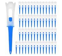 SkyPOOU Juego de 50 camisetas de golf de altura consistente a más distancia, juego de castillos estándar para entrenamiento de conductores, golf de doble capa