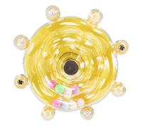 SkyPOOU Juguete giratorio creativo para masticar para pájaros, fomenta la curiosidad y la interacción social, adecuado para loros, cacatúas para loros de color