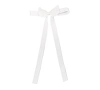 SkyPOOU Lazos para el pelo de balletcore, lazos planos, elegantes lazos para el pelo, para racimos, color blanco, aproximadamente 13,5 x 27 cm