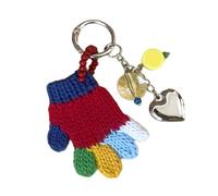 SkyPOOU Llavero con dije de guantes en miniatura de temporada, organizador elegante con diseño festivo para regalar, a, Talla única