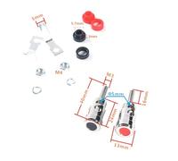 SkyPOOU Paquete de 1 par de conectores banana aislados de poste de unión de bocina, amplificadores de bocina, terminales, columna de conexión a tierra, postes de montaje aislados