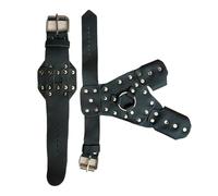 SkyPOOU Paramanos de pesca al aire libre, placa de acero integrada para protección de mano izquierda o derecha, accesorios de protección de mano de pesca al aire libre, accesorios para protección de