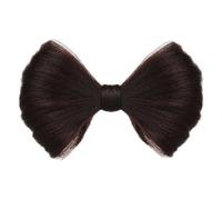 SkyPOOU Pelucas con lazo para mujer, elegantes horquillas para el pelo, accesorios de peinado, lazos para el pelo, pasadores grandes, tocado francés, color marrón oscuro