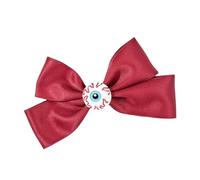 SkyPOOU Pinza para el pelo con lazos, bonita horquilla de moda para uso diario, cómoda horquilla para mujeres y niñas. Enrojecimiento. Aproximadamente 13,5 x 8 cm