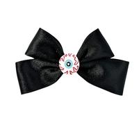 SkyPOOU Pinza para el pelo con lazos, bonita horquilla de moda para uso diario, cómoda horquilla para mujeres y niñas. Negro. Aproximadamente 13,5 x 8 cm