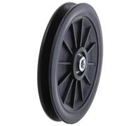 SkyPOOU Rueda de polea de rodamiento de nailon, redonda, color negro, para gimnasio, equipo de fitness, pieza de máquina de ejercicio, accesorio de polea, herramienta de rehabilitación deportiva