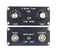 SkyPOOU Sintonizador manual de antena de aleación de aluminio con conector BNC para frecuencia de 3 a 28 MHz, continua, 5 W e intermitente de 10 W, sintonizador de radio al aire libre