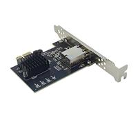 SkyPOOU Tarjeta de red Gigabit PCIE4.0 de 10 Gbps, tarjeta de red 82574, puerto RJ45, adaptador eléctrico de 10000 Mbps para PC de escritorio