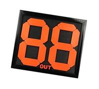 SkyPOOU Tarjeta de sustitución manual de fútbol de 4 dígitos, tabla de sustitución de fútbol para cambio de jugador y visualización de tiempo, accesorios deportivos