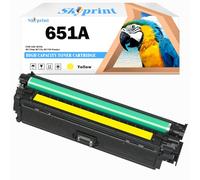 SkyPrint Cartucho de tóner compatible 651 651A amarillo de repuesto para impresora HP 651A Color MFP M775 M775z+ M775z M775dn M775f (CE342A)