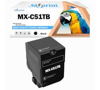 SkyPrint MX-C51T MX-C51TB Cartucho de tóner negro de alto rendimiento de repuesto para impresora Sharp MX-C51TB para impresora Sharp MX-C507P