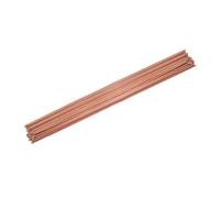 SKYPRO 10 varillas de soldadura de cobre fosforoso BCuP-2 de baja temperatura con auto-fundido para tubos de cobre, aire acondicionado, refrigeradores, tubos, horno - Redondas 1x500mm