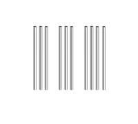 SKYPRO 10 varillas redondas de acero inoxidable 304, 4 mm de diámetro, longitud de 125 mm, varillas de eje sólido de metal para la industria, pasatiempos de trabajo de metal y manualidades