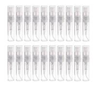 SKYPRO 20 mini botellas de plástico recargables portátiles para enjuague bucal, atomizador para limpieza, viajes, aceites esenciales, perfume (2 ml, blanco)