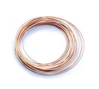 SKYPRO Alambre de Cobre Puro 99,5% Redondo y Desnudo de 1,5 mm para Hacer Joyas y Manualidades Florales (Longitud 10 Metros)