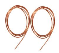 SKYPRO Tubos de Cobre Flexibles, 2x1mm, Bronce, 2m (1m x 2 Unidades), para Refrigeración y Aire Acondicionado