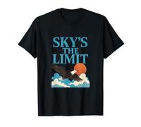 Sky'S The Limit Eagle Gráfico Cielo Azul Puesta del Sol Camiseta