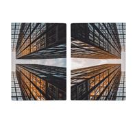 Skyscraper Looking Up at Sky - Soporte para pasaporte de poliuretano para mujeres y hombres, fundas para tarjetas para artículos esenciales de viaje, cartera de viaje para identificación, crédito