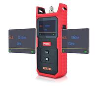 SKYSHL 1310nm 1550nm Probador de Fibra Óptica Fuente de Luz Fuente SM Optical Fiber Light Source Tester con Adaptador SC FC ST LC y Pantalla a Color(SS100S)