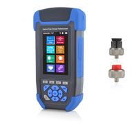 SKYSHL 1310nm/24dB+1550nm/22dB Mini OTDR con OPM+OLS+VFL+Mapa de Eventos+Prueba de Pérdid Probador RJ45+Rastreador de RJ45 SM Probador de Fibra Compatible con APC&UPC SC+FC+ST+LC-SS303T-2A1