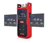 SKYSHL 850nm a 1700nm -70dBm a +8dBm OPM Medidor de Potencia Fibra Óptica Probador Incorporado VFL 650nm 8km y Pantalla a Color de 2,3" Optical Fiber Power Meter Compatible con SC+FC+ST+LC-SS101PVA2