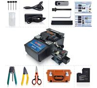 SKYSHL Alineación de Núcleo a Núcleo ARC Empalmadora de Fibra Óptica Baja Pérdida de Empalme Mini Fusion Splicer Auto Fusionadora de Fibra Óptica con Pantalla Táctil de 4,3 pulgadas -SS411F-211