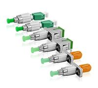 SKYSHL SM 9/125um (2*FC-SC+2*FC-ST+2*FC-LC) Adaptador de Fibra Óptica FC APC(Macho) a LC SC ST APC(Hembra) Adapter Conectores de FC-LC/SC/ST APC para OTDR/OLS/OPM/VFL/Fibra Óptica(FAA6)