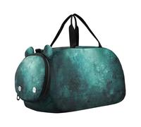 SKYSHU Hunter Green - Bolsa grande impermeable para fin de semana, correa de hombro desmontable, compartimento para zapatos y bolsillo húmedo