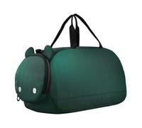 SKYSHU Hunter Green - Bolsa impermeable grande para fin de semana, correa de hombro desmontable, compartimento para zapatos y bolsillo húmedo
