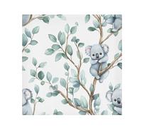 SKYSHU Juego de 1 servilletas de tela Koala, reutilizables, lavables, de gran tamaño, para bodas, cenas, fiestas, decoración del hogar, 20 pulgadas