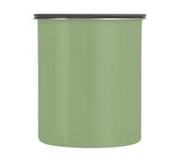SKYSHU Recipientes herméticos de almacenamiento de alimentos verde salvia de 900 ml, botes de café de acero inoxidable con tapa de bloqueo al vacío para organización de cocina, grano de café, té