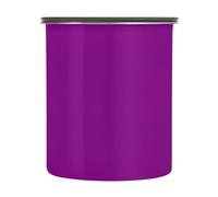SKYSHU Recipientes herméticos morados para almacenamiento de alimentos, 900 ml, botes de café de acero inoxidable con tapa de bloqueo al vacío para organización de cocina, granos de café, té, azúcar
