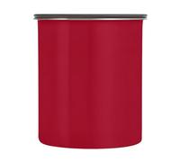 SKYSHU Recipientes herméticos rojos para almacenamiento de alimentos, 900 ml, botes de café de acero inoxidable con tapa de bloqueo al vacío para organización de cocina, granos de café, té, azúcar