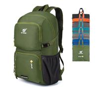 SKYSPER - Mochila ultra ligera plegable con compartimento para artículos mojados - Mochila de día impermeable y compactable para senderismo, viajes, rutas en bicicleta y viajes urbanos