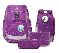 SKYSPER Set Mochila Escolar Ergonómica 15L, Mochila Infantile 5 piezas para Escuela Primaria Viaje