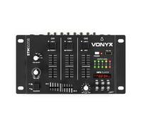 Skytec STM3020B Mezclador DJ 6 canales con USB y reproductor MP3 | Ecualización por canal, múltiples entradas de audio, controles intuitivos, para eventos y DJs