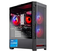 Skytech Gaming Blaze4 Mini PC para juegos, Intel i5 14400F 2.5GHz, NVIDIA RTX 5060, SSD NVMe de 1 TB, RAM DDR4 de 32 GB 3200, fuente de alimentación dorada de 650 W, Wi-Fi, Win 11, escritorio