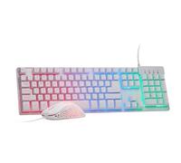 Skytech Gaming Combo clásico de mouse y teclado RGB para juegos, iluminación Chroma RGB personalizable, máximo 6200 DPI y 104 teclas, mouse y teclado con cable USB, diseño ergonómico de sensación
