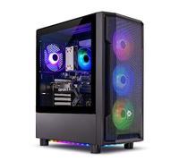Skytech Gaming Shadow PC Desktop - AMD Ryzen 5 5600X 3.7 GHz, NVIDIA RTX 4060, 1TB NVME SSD, 16GB DDR4 RAM 3200, 600W Gold PSU, 11AC Wi-Fi, Windows 11 Home 64-bits, Negro