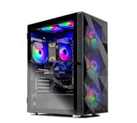 Skytech Gaming Storm PC para Juegos, AMD Ryzen 5 5500, 3.6GHz, NVIDIA RTX 5050 8GB, SSD NVMe de 1 TB, 32GB DDR4 RAM 3200, 650W, Oro, PSU, WLAN, Win 11, Ordenador