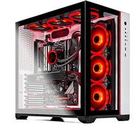 Skytech Prism II Gaming Computer PC Desktop - AMD Ryzen 7 5800X 8-Core 3.8GHz, RTX 3080 Ti 12G GDDR6X, 1TB NVMe Gen4 SSD, 16GB DDR4 3200, RGB Fans, 360mm AIO, AC WiFi, Windows 10 Home 64-bit, White