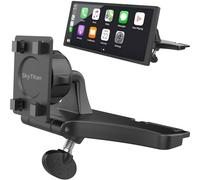 SkyTitan Soporte de coche con ranura para CD para pantallas portátiles CarPlay, ángulos ajustables, perfil bajo y elegante, solución de montaje integrada para monitores de pantalla Android en el coche