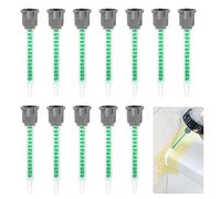 skytowards 12 PCS Boquilla Mezcladora Estática Boquillas de Mezcla de Epoxi Relación 1:1 y 2:1 Boquilla para Adhesivo Tubo de Mezcla de Pegamento AB para Cartucho de Pegamento AB (F6-16 de 50 ml)