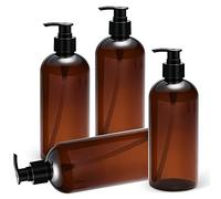 skytowards 4 PCS Botellas Vacías de Gran Capacidad 500ml Botellas Dispensadoras de Jabón de Bombas Botellas Dispensador de Champú Reutilizable Dispensador de Loción para Gel de Ducha, Jabón de Manos
