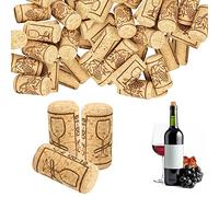 skytowards 50 PCS Corchos de Vino Tapones Corcho Cónicos Tapones de Botella Natural Corcho Natural de Madera Corcho Reemplazo Tapónes de Vino para Vino Tinto Manualidades y Decoración (21 * 40mm)